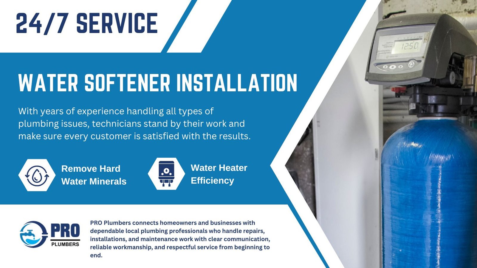 Water softener installation in Chino, CA